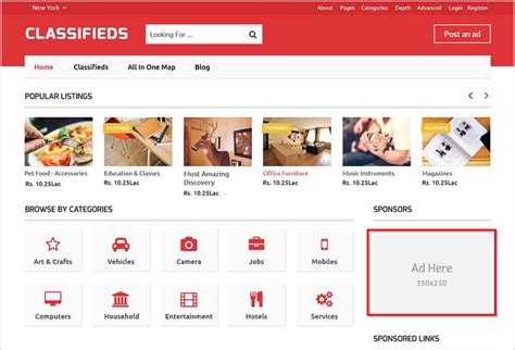 Classifieds Plus is a unique and creative template with a wide variety of designs. . Classified websites